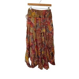 Free People Hippie Fairycore Wide Leg Low Crotch Drawstring Pants A23